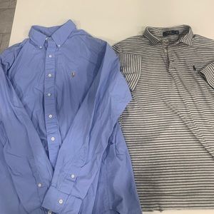 Two Large Polo shirts